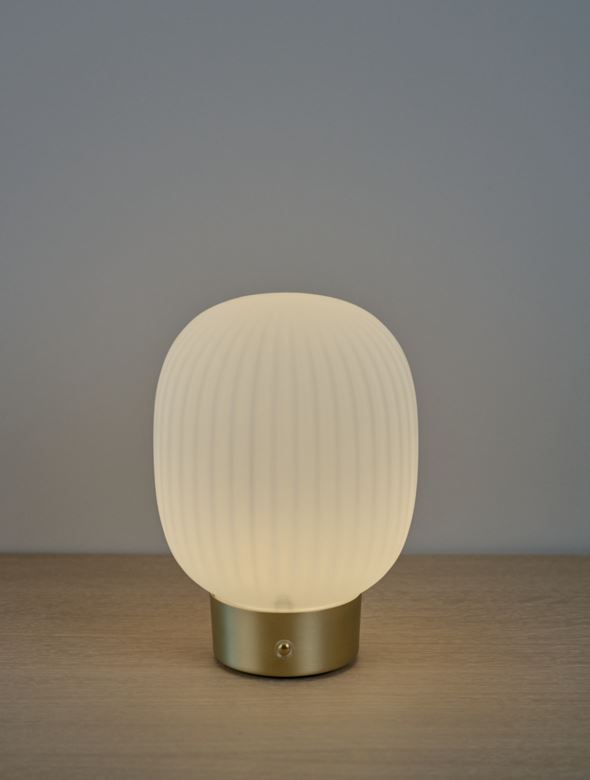 Led laualamp messing - 2