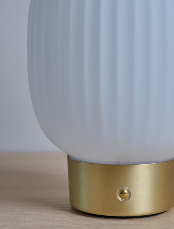 Led laualamp messing - 3