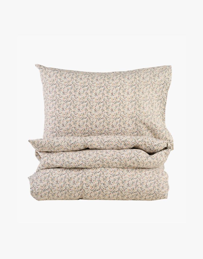 Voodipesukomplekt puuvillane mitmevärviline/roheline - 150x210 cm mitmevärviline/roheline - 1