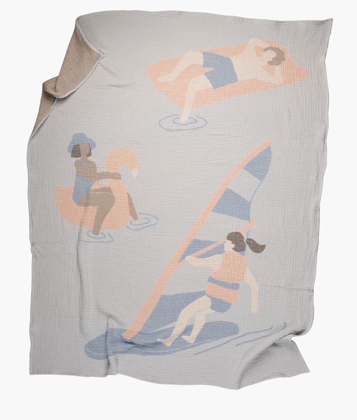 Pleed mitmevärviline/sinine - 130x170 cm mitmevärviline/sinine - 1