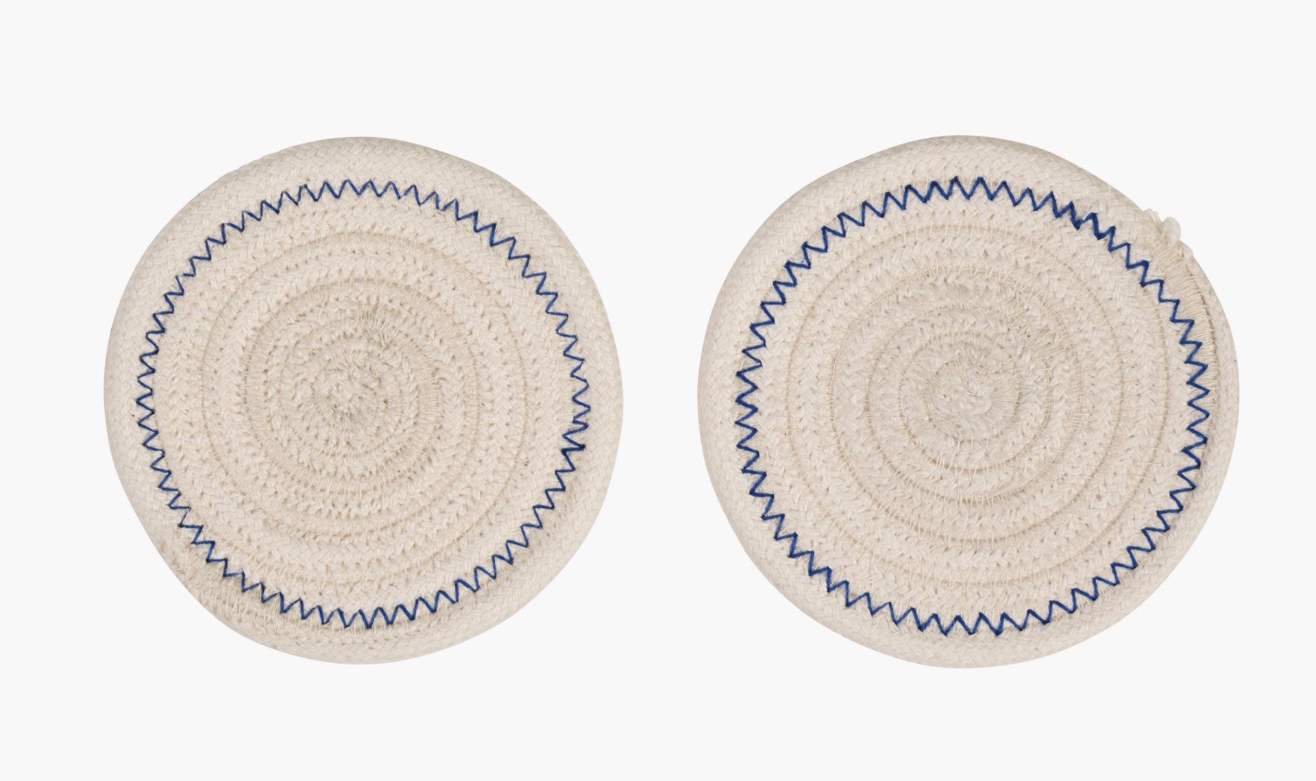 2tk klaasialus loodusvalge - ø10 cm loodusvalge - 1