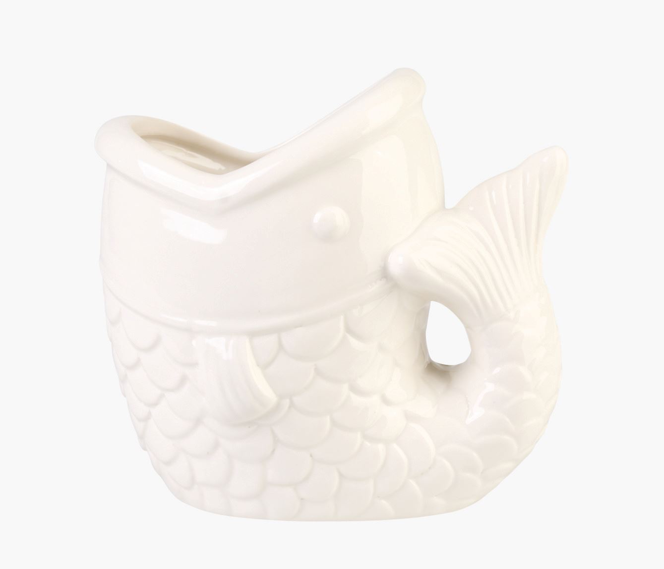 Vaas valge - 16,2x10,8x15,3 cm valge - 1