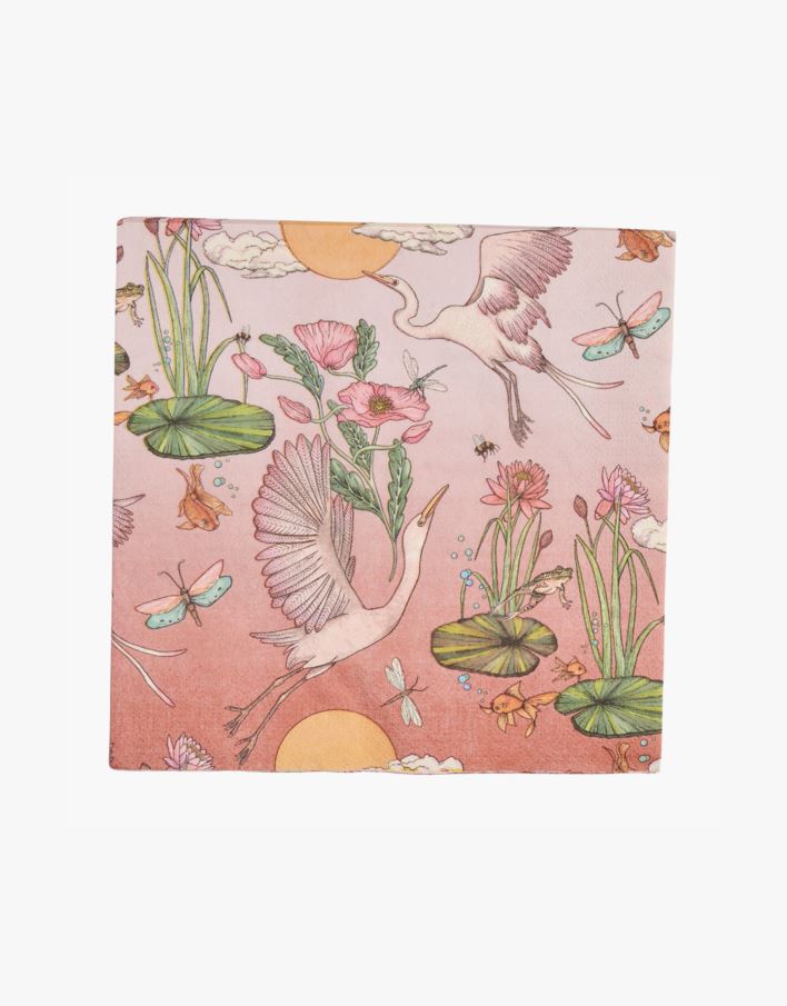 Õhtusöögi salvrätikud mitmevärviline/roosa - 40x40 cm mitmevärviline/roosa - 1