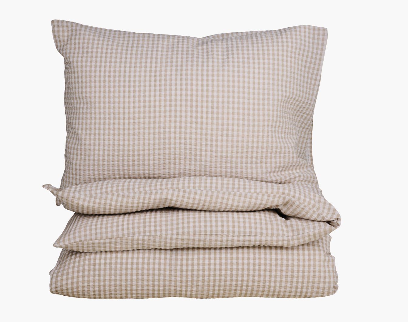 Voodipesukomplekt krepp-puuvillane sand - 150x210 cm sand - 1