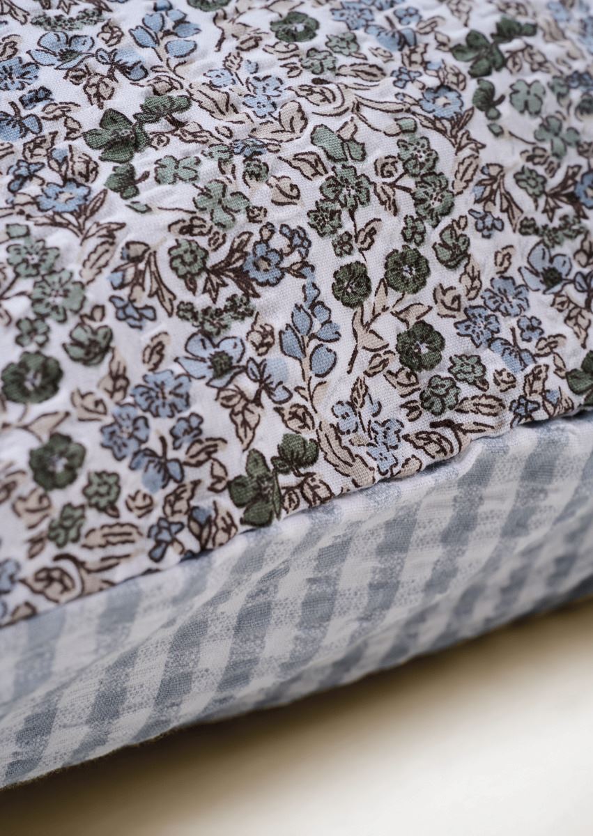 Padjapüür krepp-puuvill mitmevärviline/sinine - 2