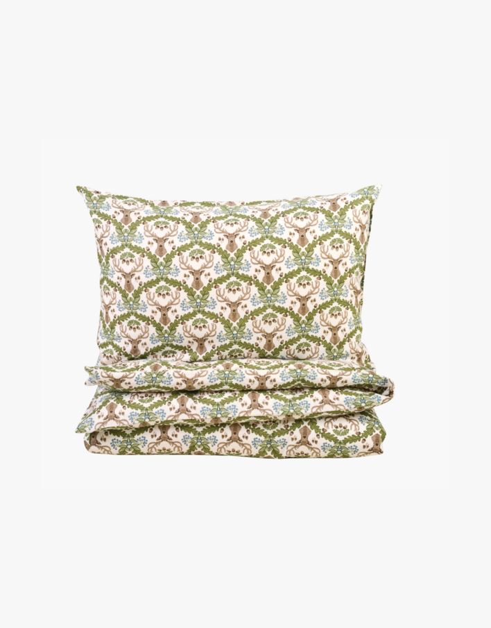 Flanell voodipesukomplekt mitmevärviline/sinine - 150x210 cm mitmevärviline/sinine - 1