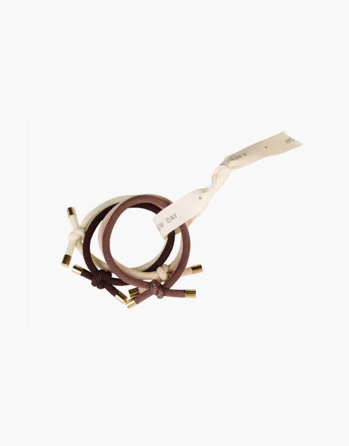 4 pcs schrunchie mitmevärviline/beez - ø6cm mitmevärviline/beez - 1