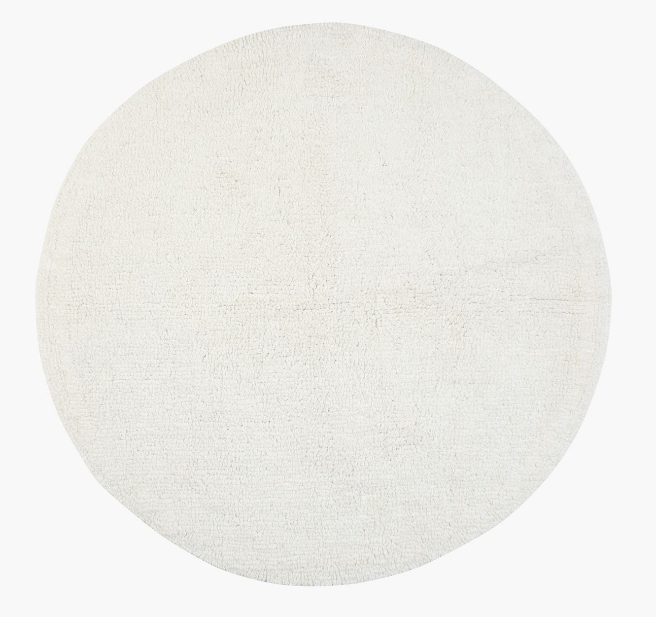 Vannitoamatt loodusvalge - ø80 cm loodusvalge - 1