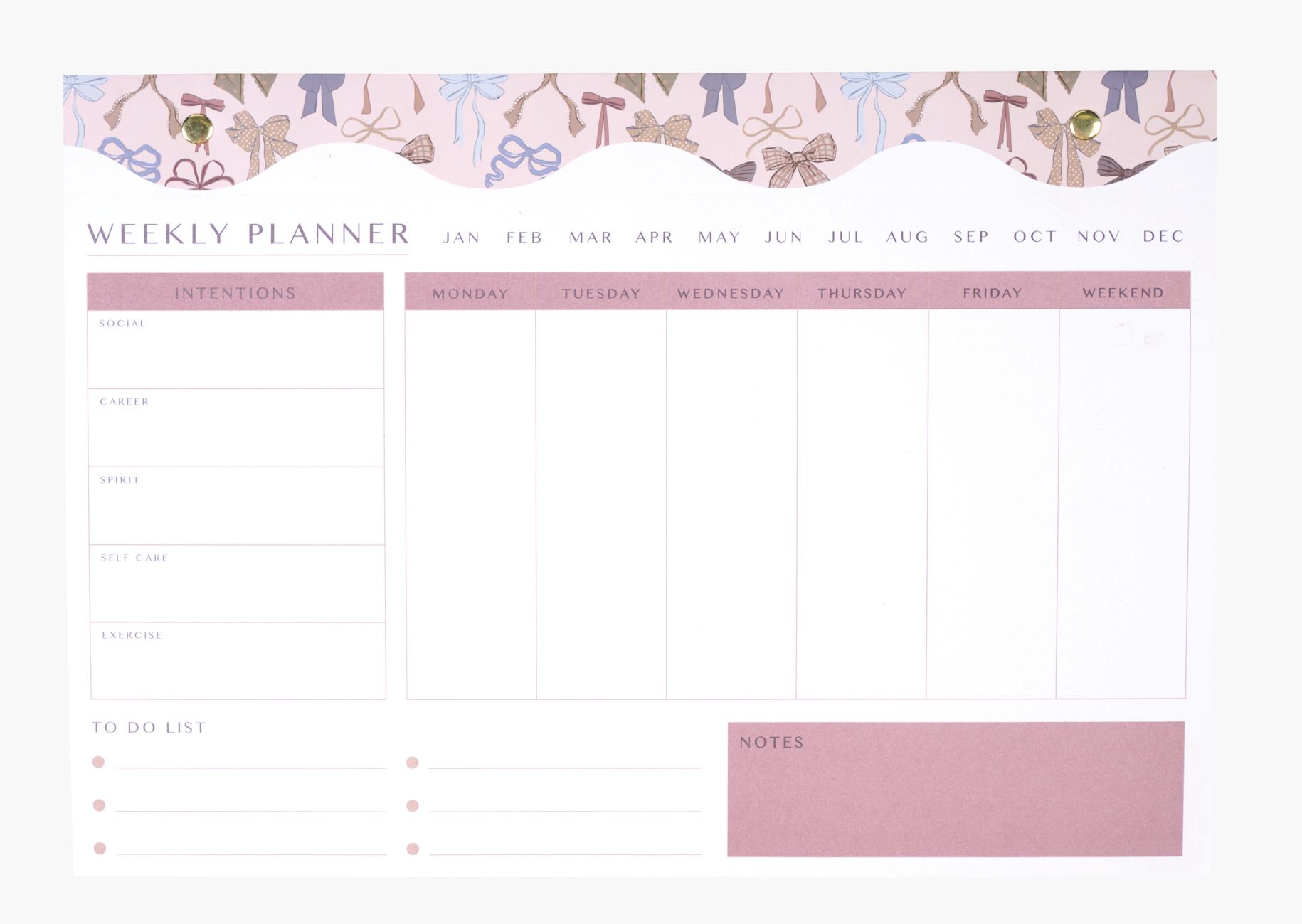 Nädala planeerija mitmevärviline/sinine - 21x30 cm mitmevärviline/sinine - 1