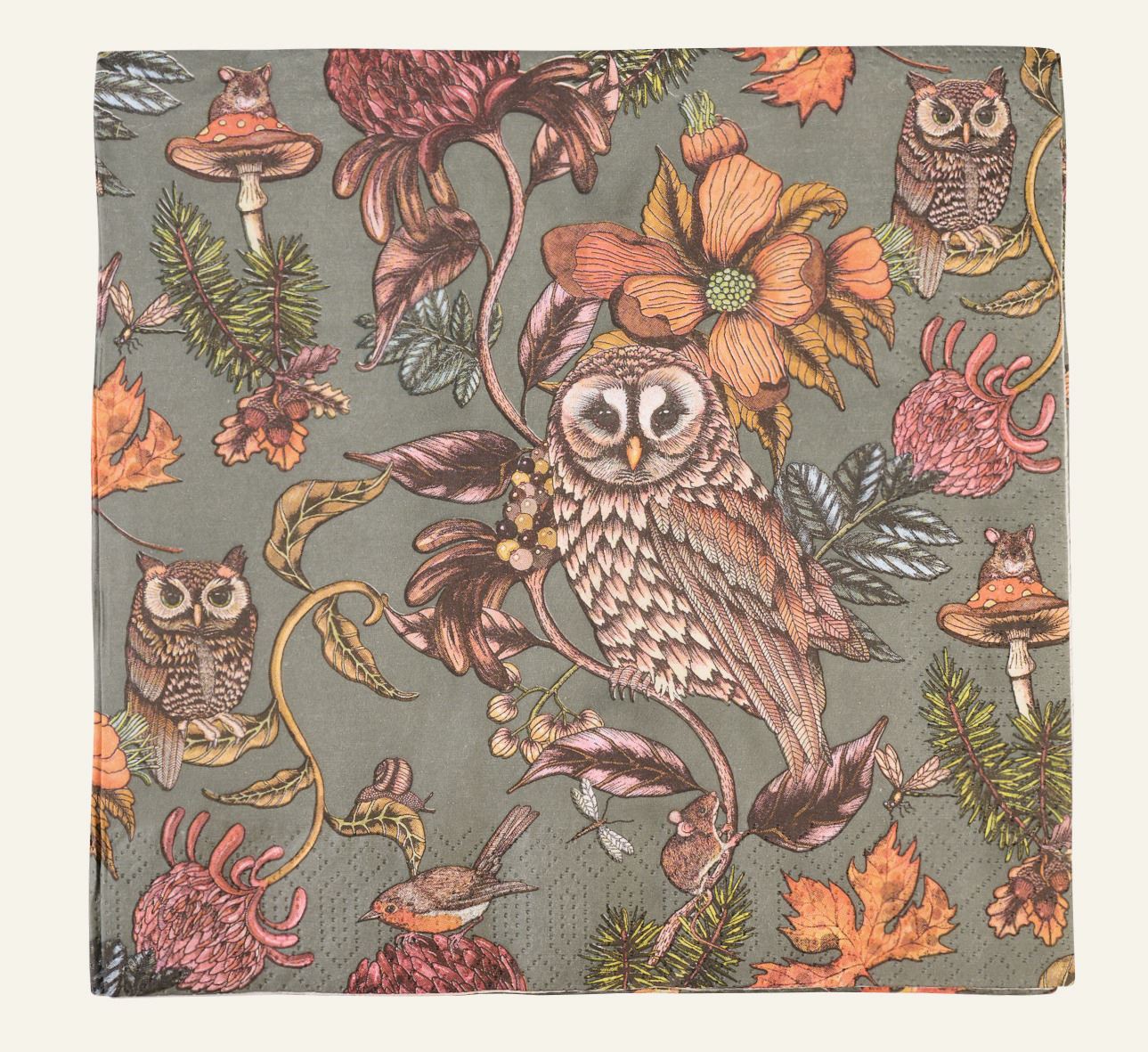 Õhtusöögi salvrätikud mitmevärviline/hall - 40x40 cm mitmevärviline/hall - 1