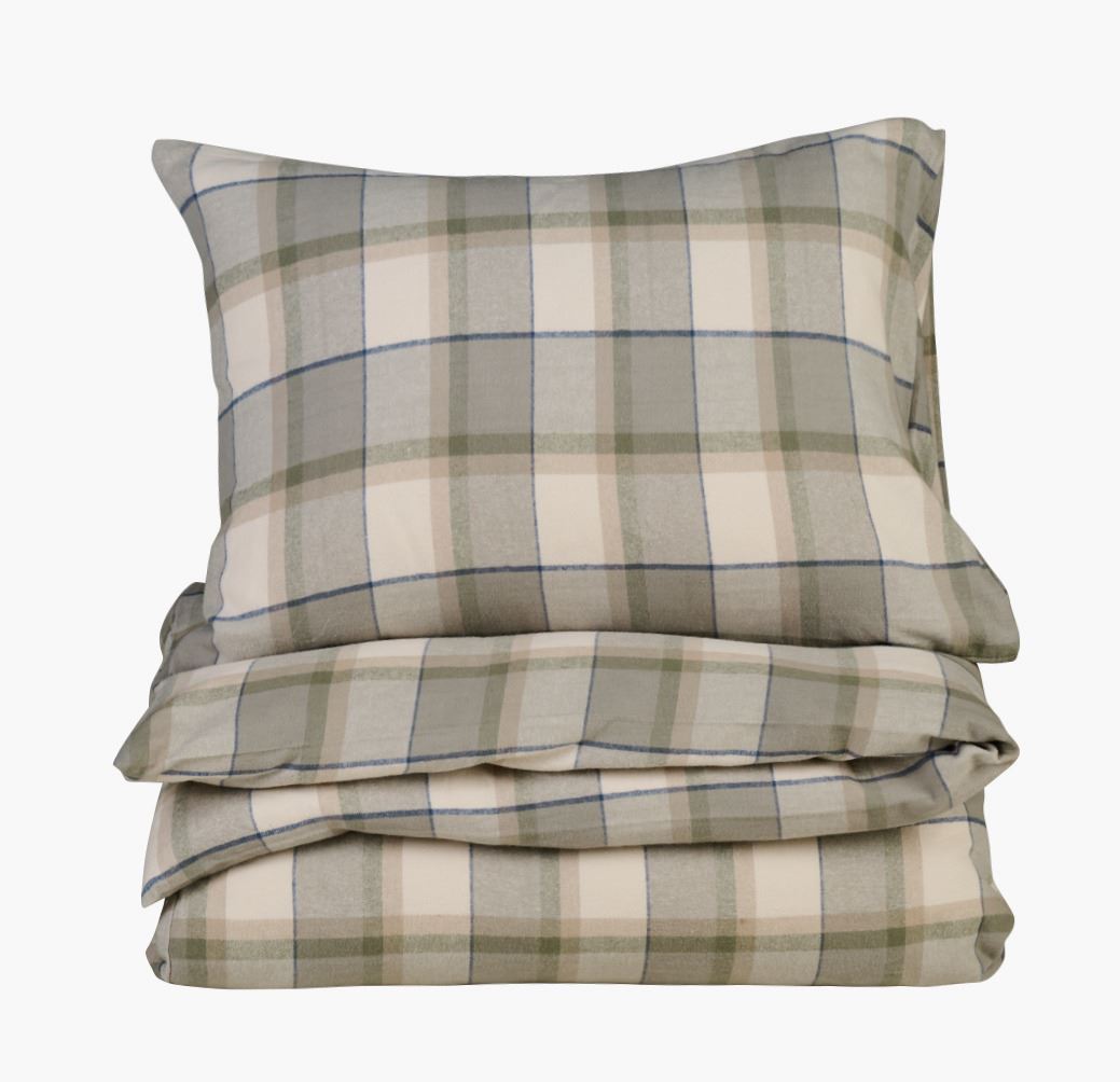 Voodipesukomplekt lõimvärvitud flanell mitmevärviline - 230x220 cm mitmevärviline - 1