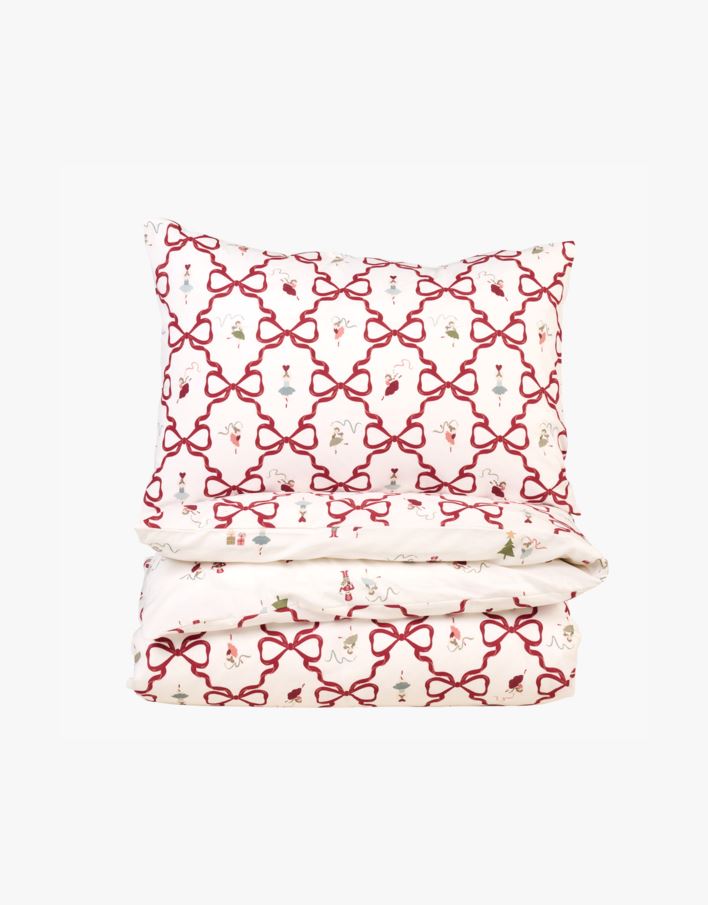 Voodipesukomplekt puuvillane mitmevärviline/punane - 150x210 cm mitmevärviline/punane - 1