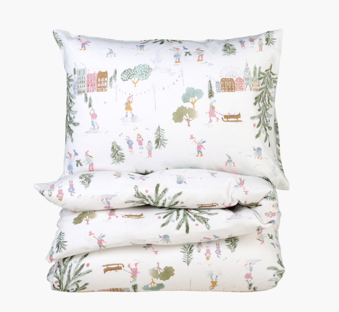 Flanell voodipesukomplekt mitmevärviline - 150x210 cm mitmevärviline - 1