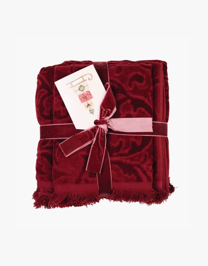 Käterätikute komplekt punane - 70x140cm/40x60cm punane - 1