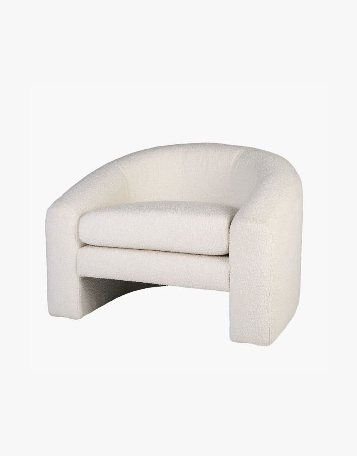 Lounge tool valge - 96x79x68 cm valge - 1