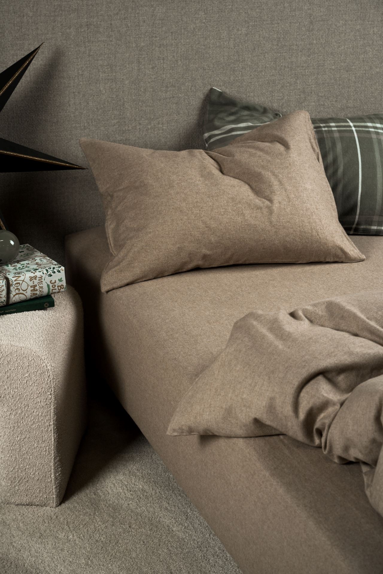 Padjapüür lõimvärvitud puuvill sand - 2