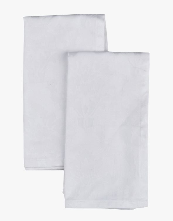 Kangast salvrätik 2tk           valge - 45x45 cm valge - 1