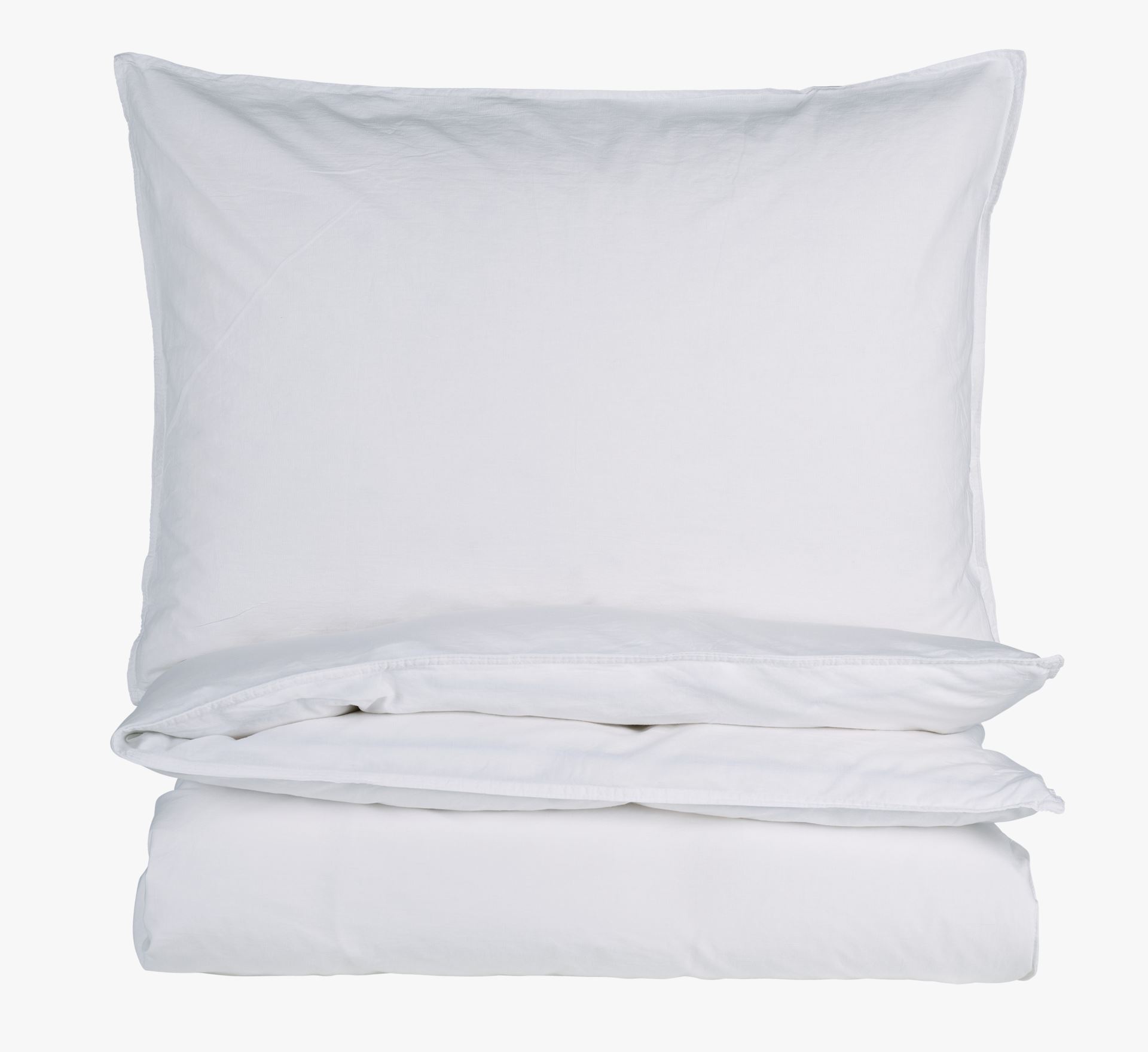 Voodipesukomplekt puuvillane valge - 150x210 cm valge - 1