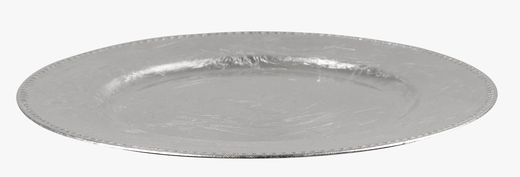 Dekoratiivne alustaldrik hõbedane - ø33 cm hõbedane - 1