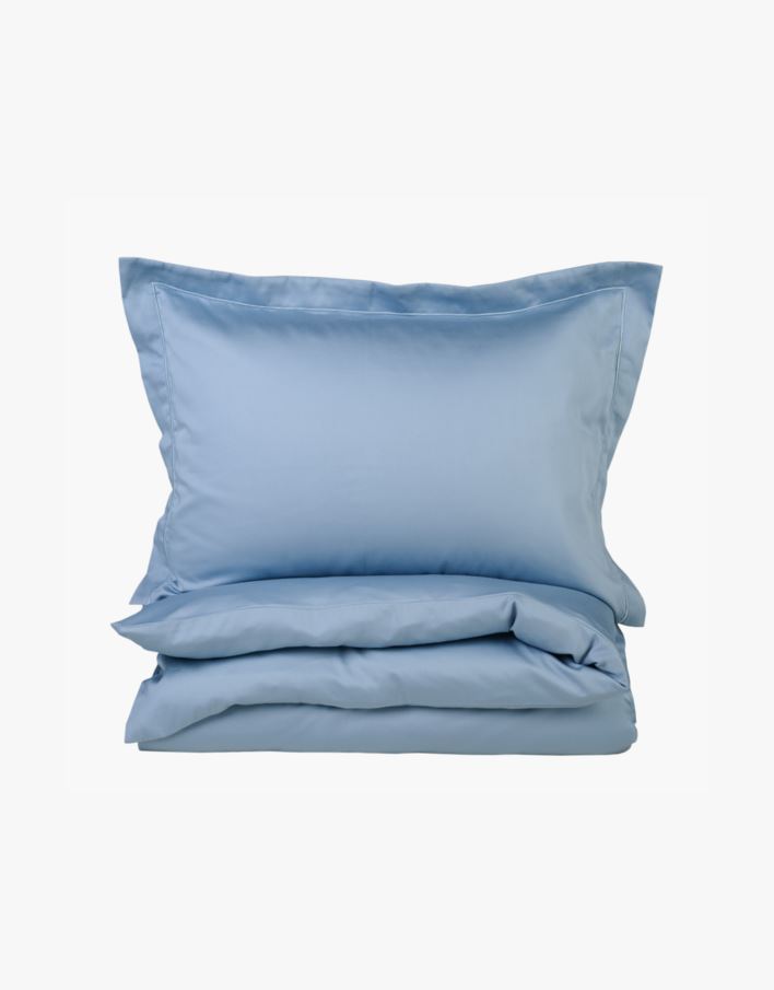 Voodipesukomplekt egiptuse puuvill taevasinine - 150x210 cm taevasinine - 1