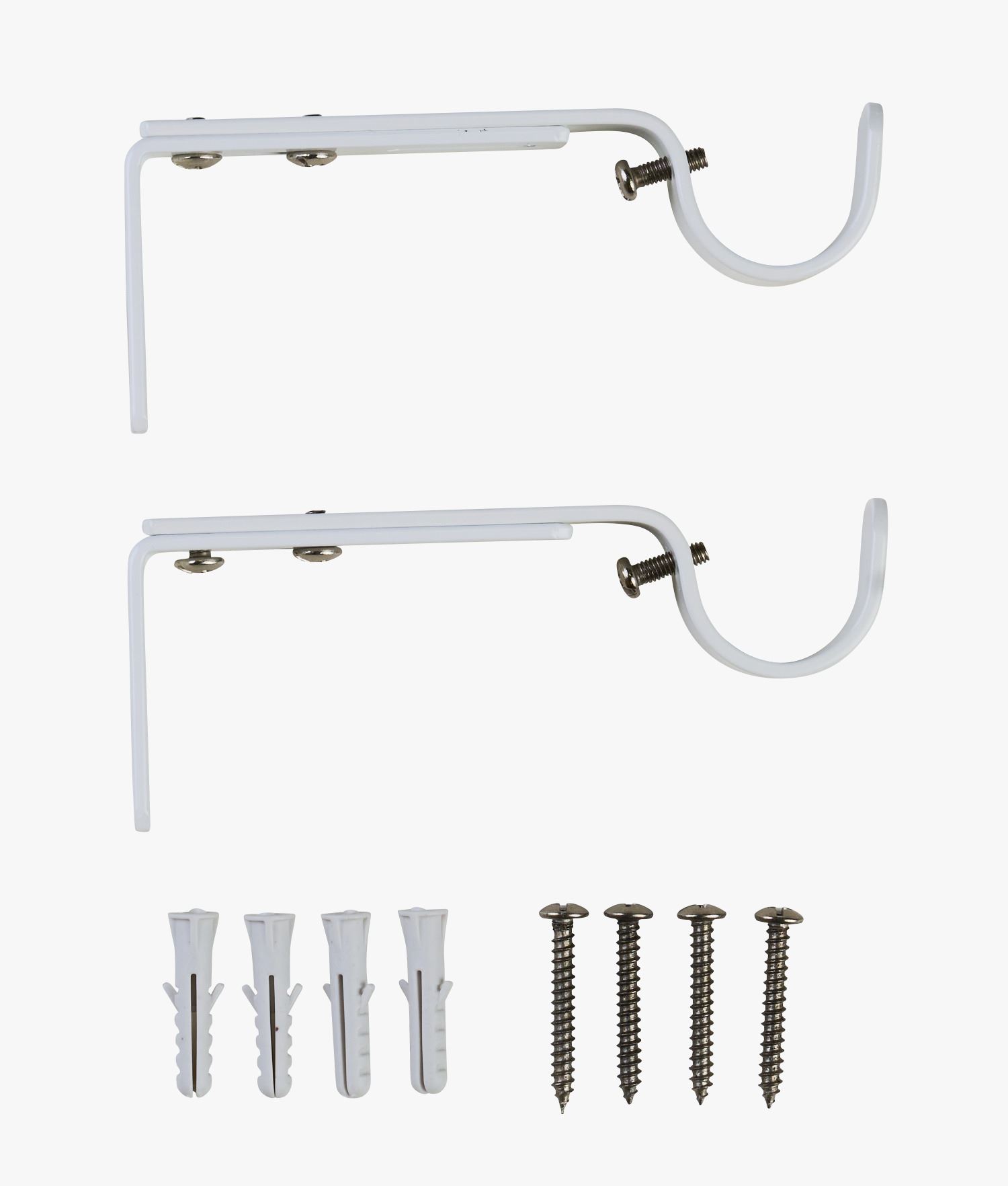 Seinakinnitused valge - 22/25 mm valge - 1