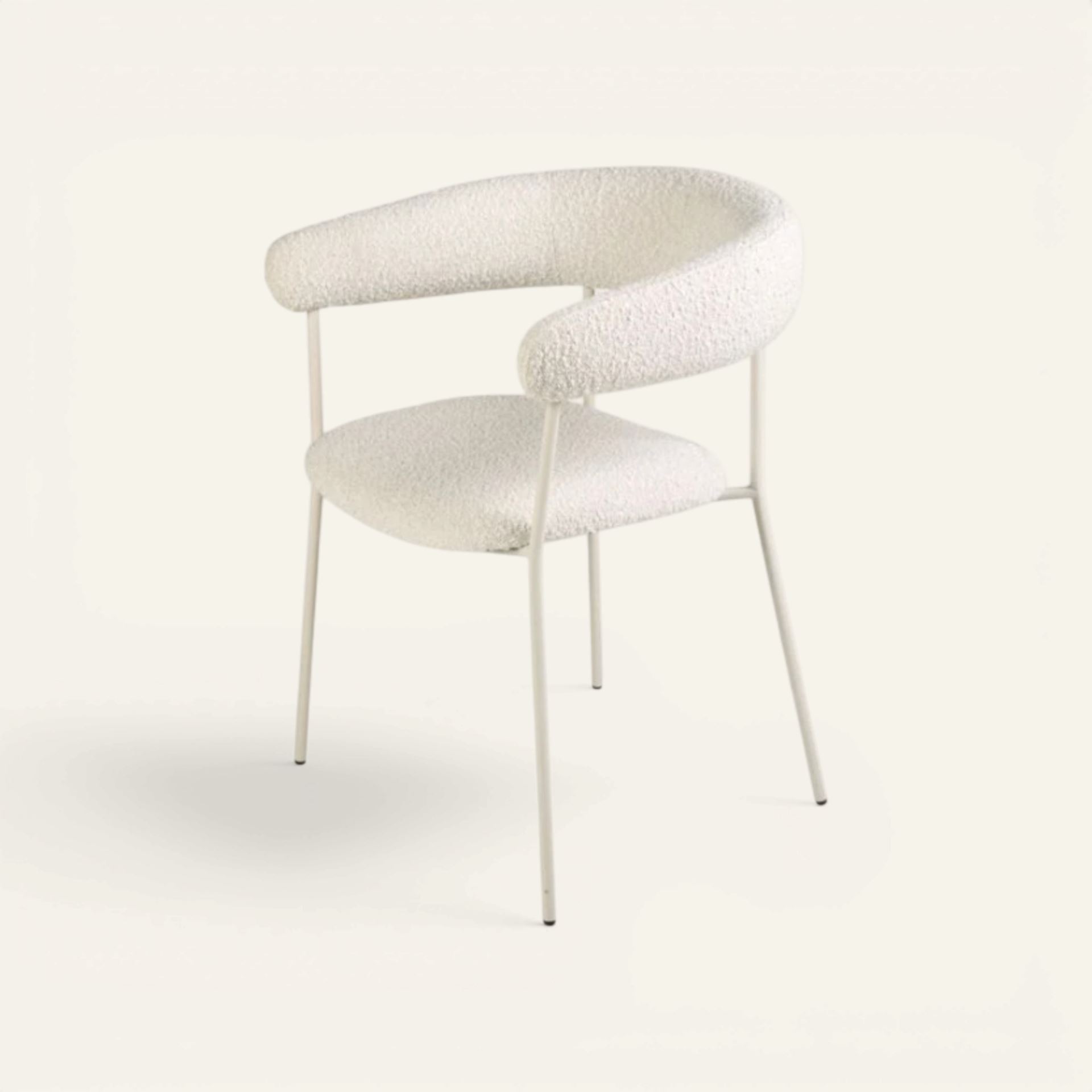 Söögilauatool loodusvalge - 58x62x80 cm loodusvalge - 1