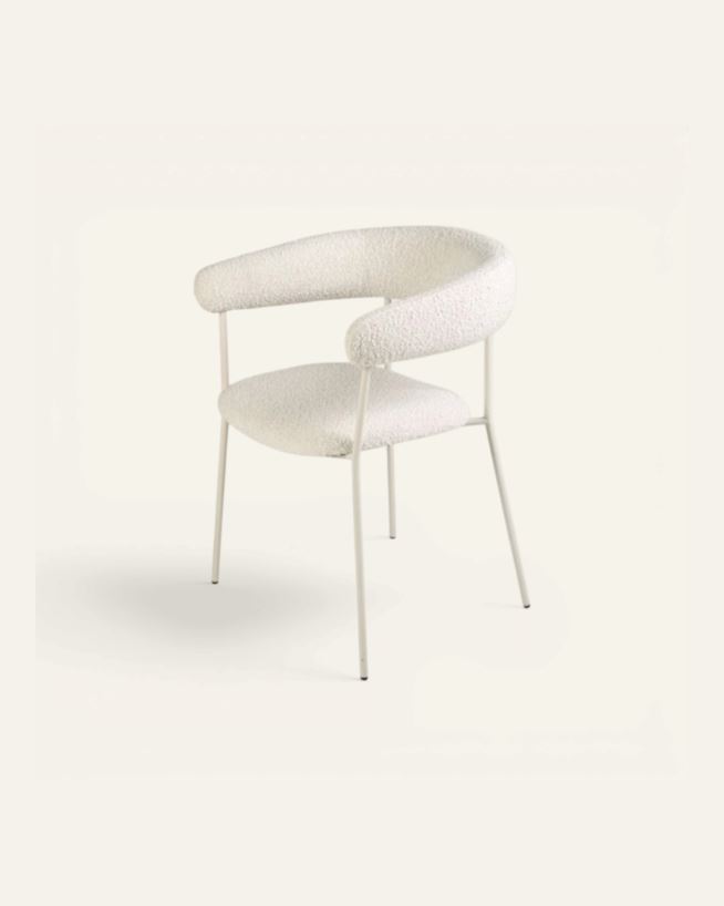 Söögilauatool loodusvalge - 58x62x80 cm loodusvalge - 1