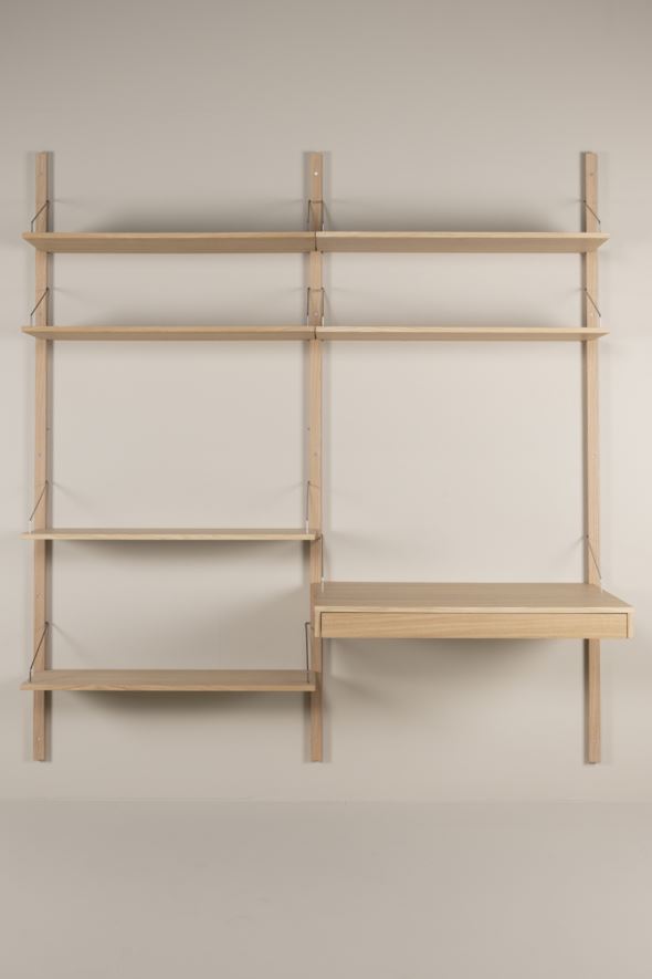 Riiulikombinatsioon 7 naturaalne toon - 220x204 cm naturaalne toon - 1