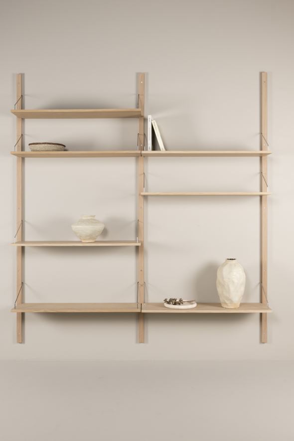 Riiulikombinatsioon 6 naturaalne toon - 220x204 cm naturaalne toon - 1