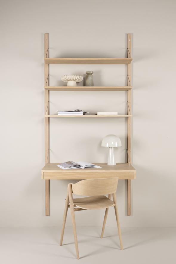 Riiulikombinatsioon 2 naturaalne toon - 220x104 cm naturaalne toon - 1