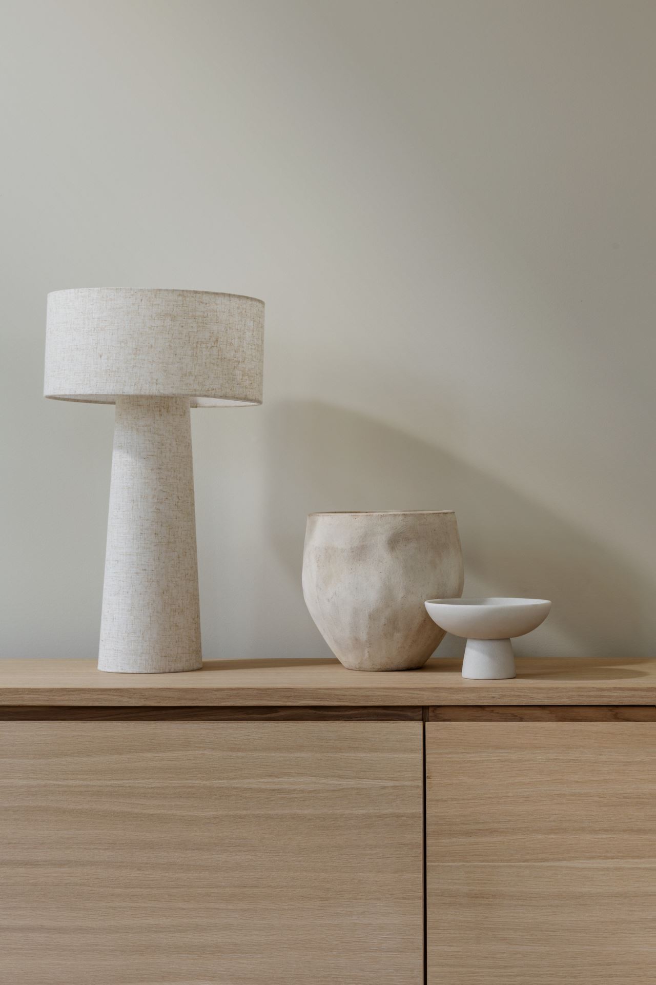 Keraamiline vaas loodusvalge - 22x22x22 cm loodusvalge - 1