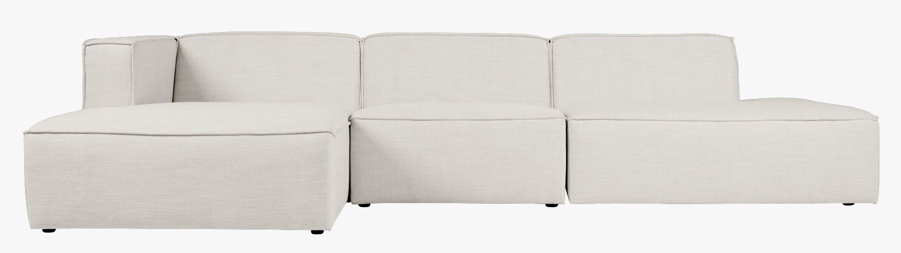 3-kohaline diivan avatud paremale naturaalne toon - 338x153x73 cm naturaalne toon - 1