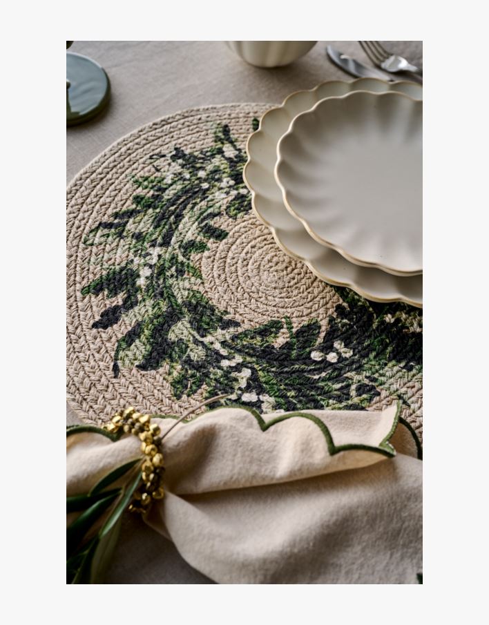 Lauamatt naturaalne toon - ø38 cm naturaalne toon - 1