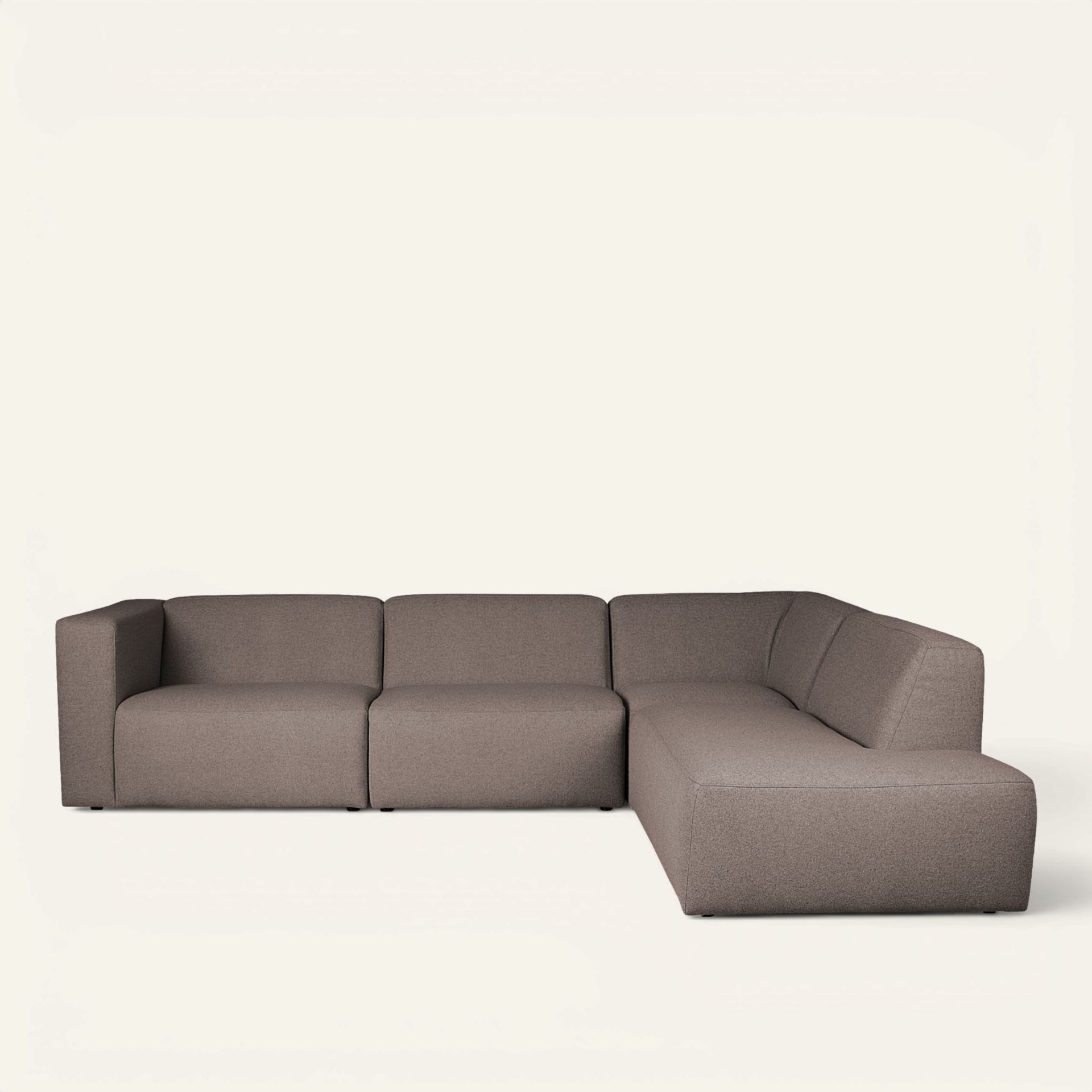 Mooduldiivan 4-osaline avatud ots paremal pruun - 293x227x73 cm pruun - 1