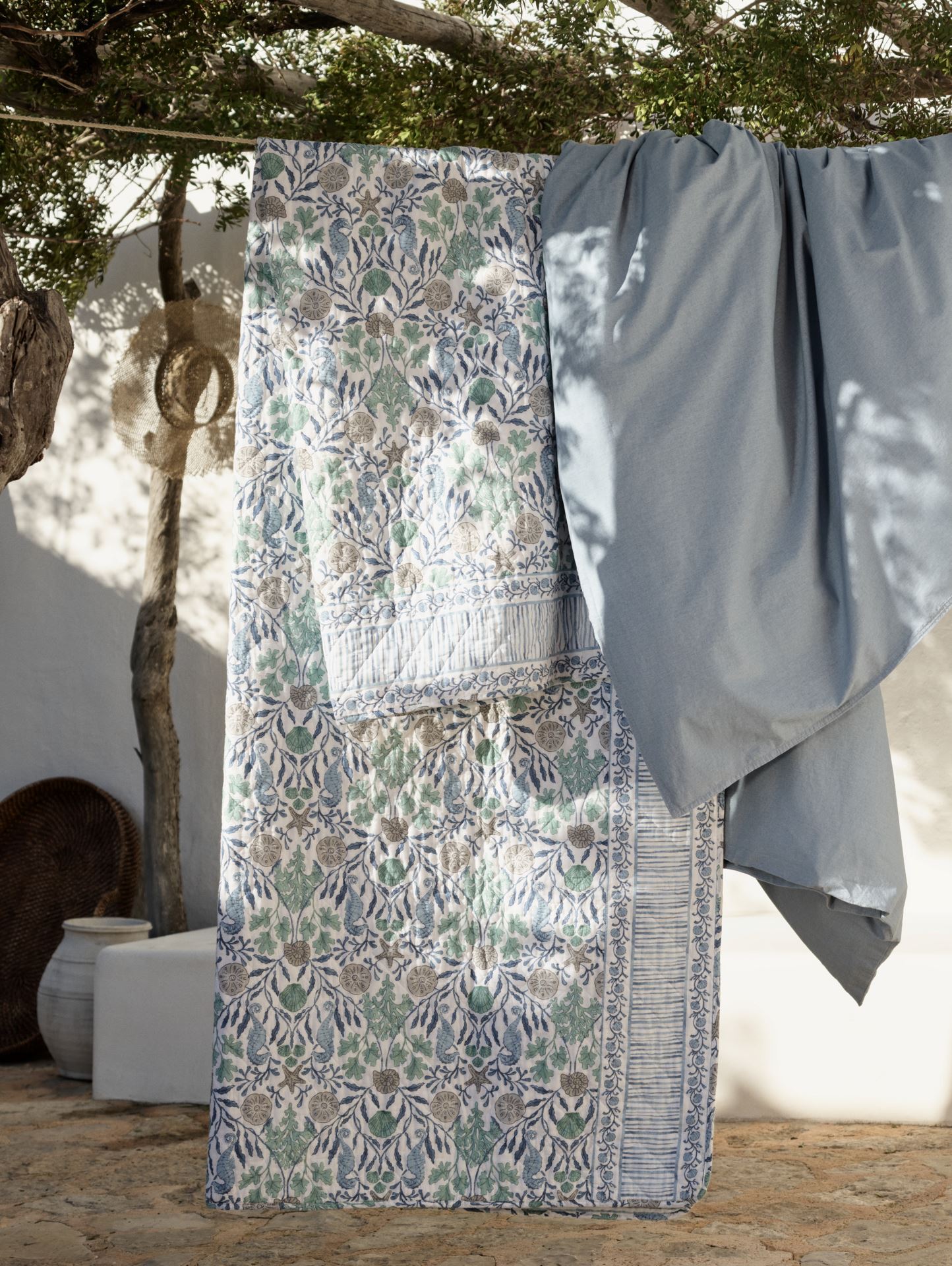 Päevatekk mitmevärviline/sinine - 150x240 cm mitmevärviline/sinine - 1