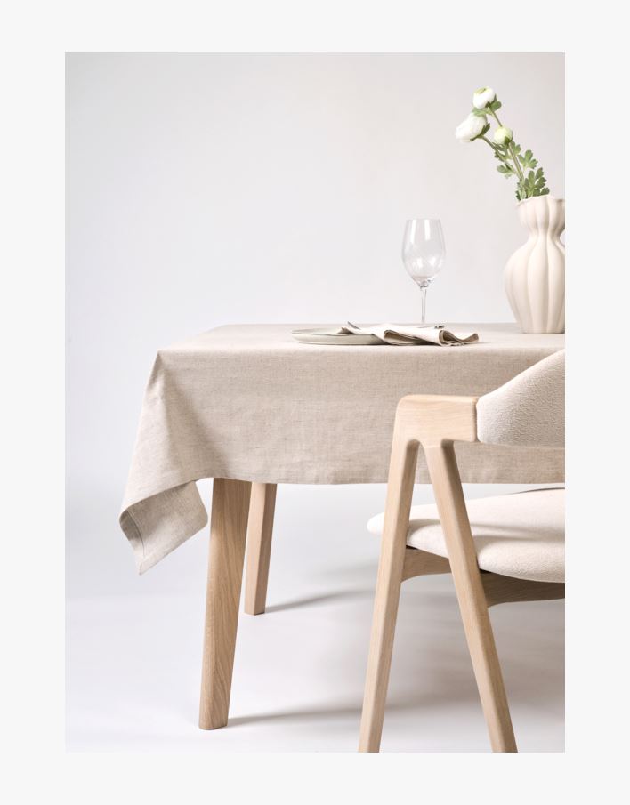 Linane laudlina naturaalne toon - ø175 cm naturaalne toon - 1