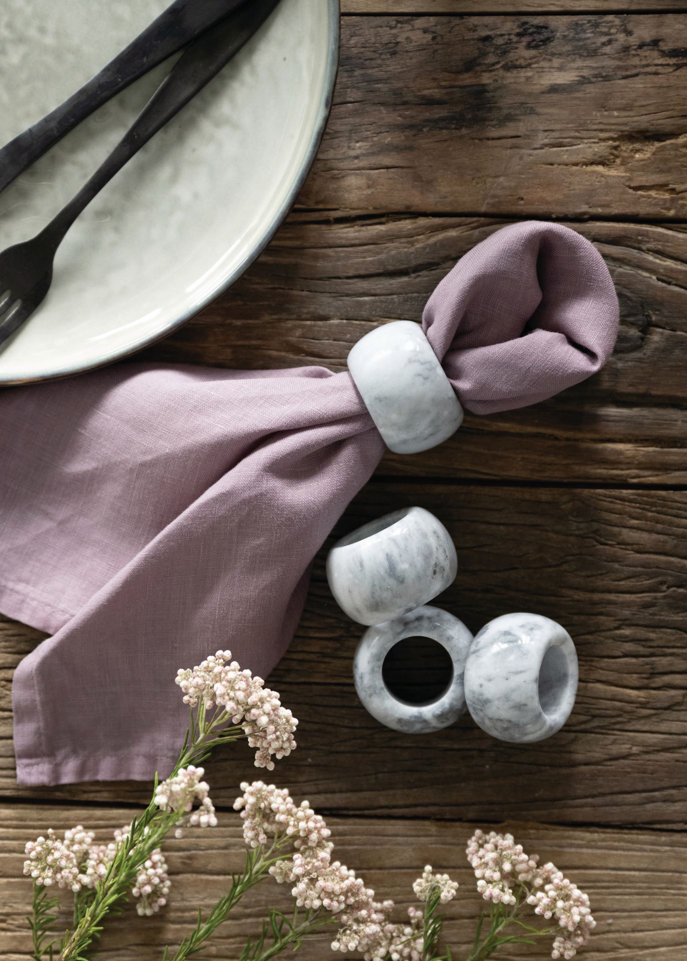 Salvrätikurõngas 4tk hall - 5 cm hall - 1