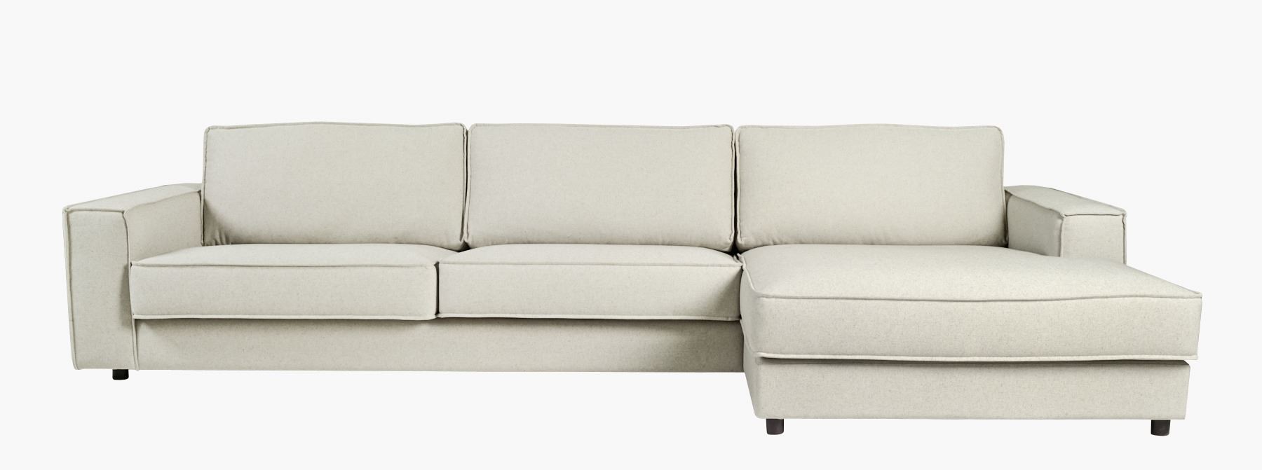 3-kohaline diivan lamamisosa paremal naturaalne toon - 315x156x79 cm naturaalne toon - 1