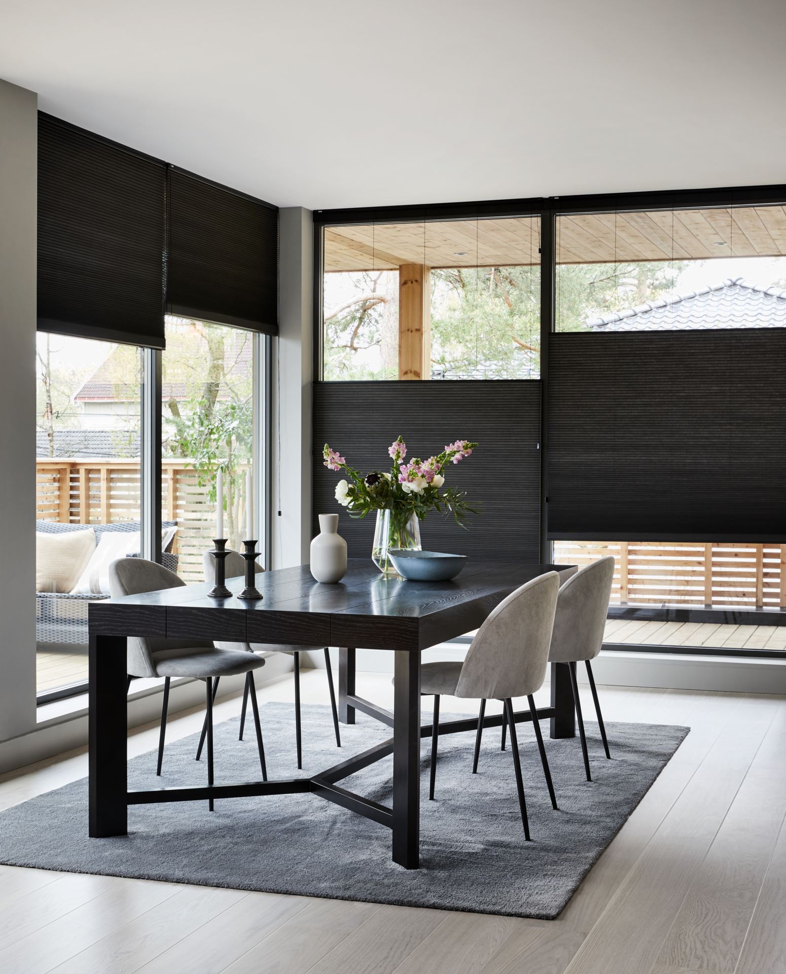 Premum ülalt-alt avanev  topeltvoldikkardin 25 mm mitmevärviline - 25 mm mitmevärviline - 1