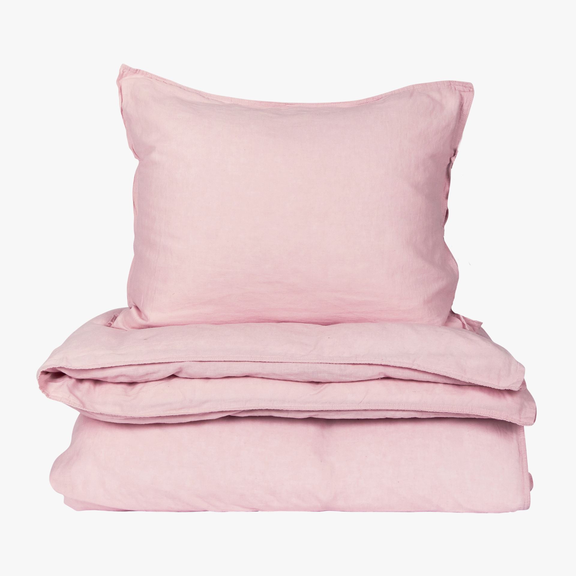 Lina-puuvillasegune voodipesukomplekt heleroosa - 150x210 cm heleroosa - 1