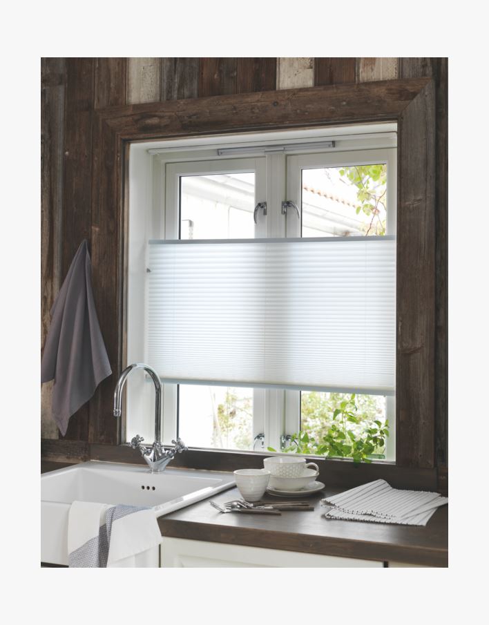 Valgust filtreeriv voldikkardin valge - 40x160 cm valge - 1