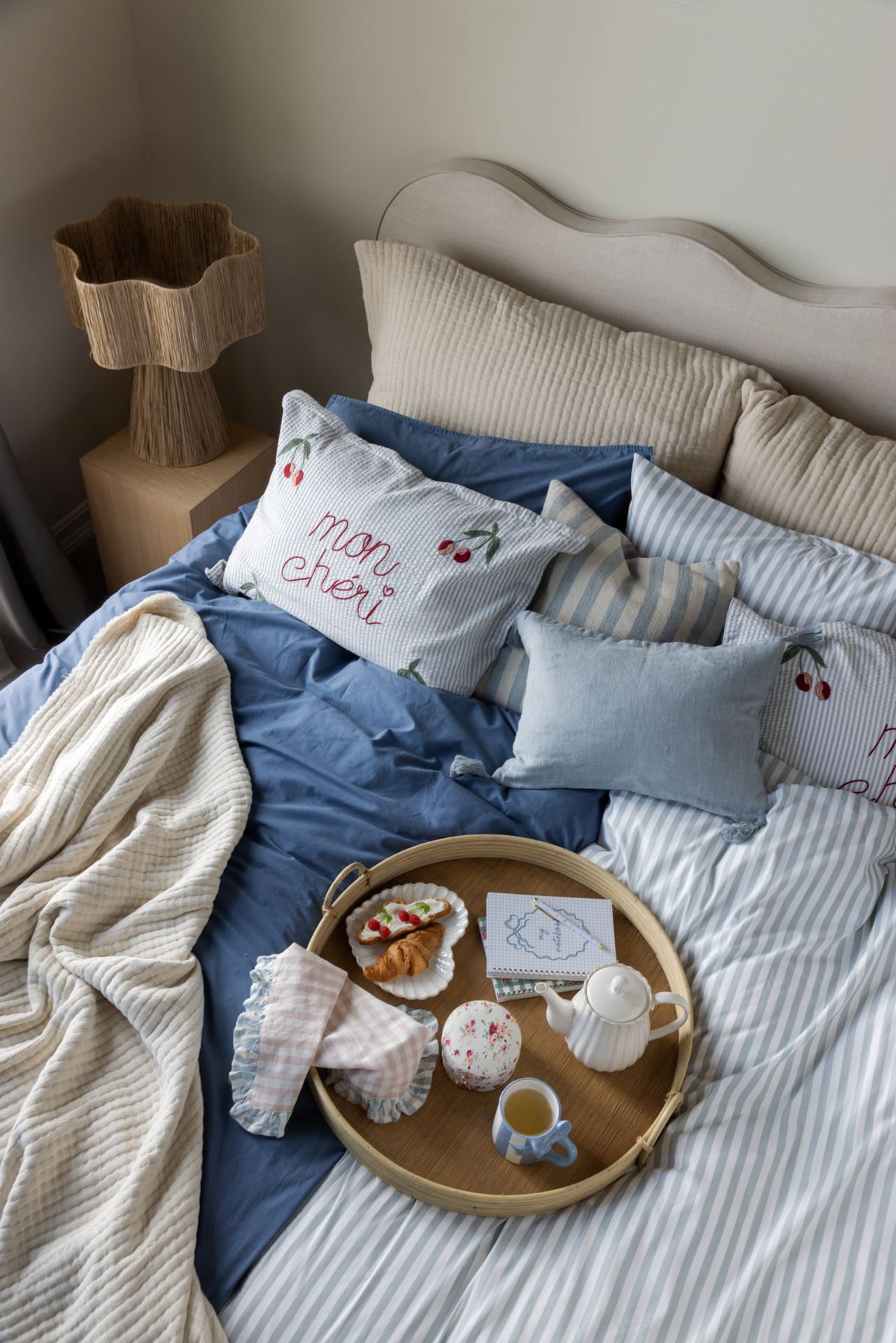 Puuvillane padjapüür sinine - 2