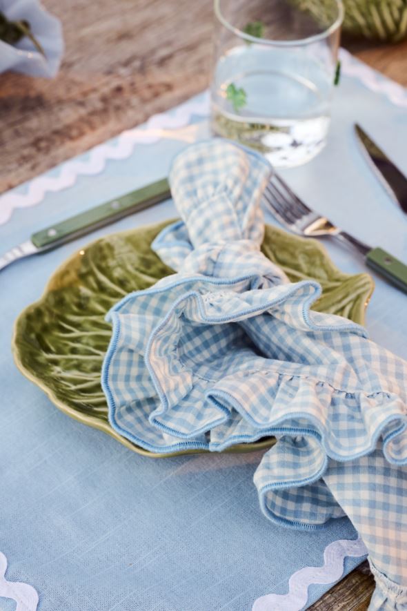 2 pk kangas salvrätik hele sinine - 45x45 cm hele sinine - 1