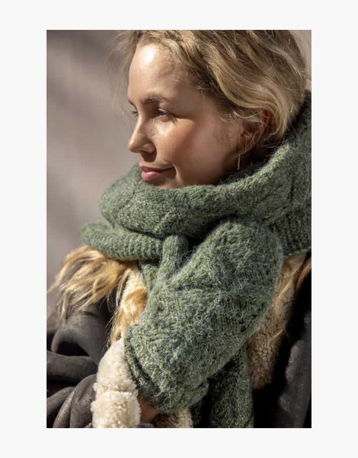 Kootud labakindad oliiviroheline - 10x23 cm oliiviroheline - 1