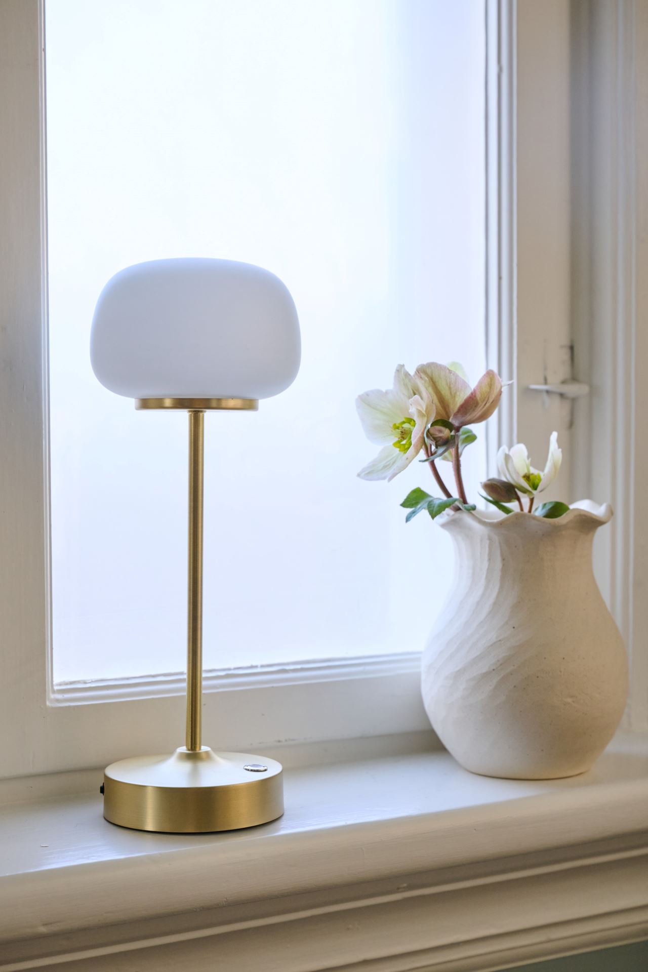 Led laualamp messing - 2