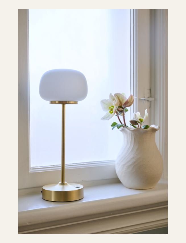 Led laualamp messing - 2