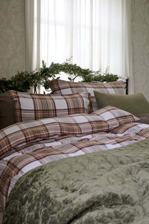 Voodipesukomplekt lõimvärvitud flanell mitmevärviline - 2