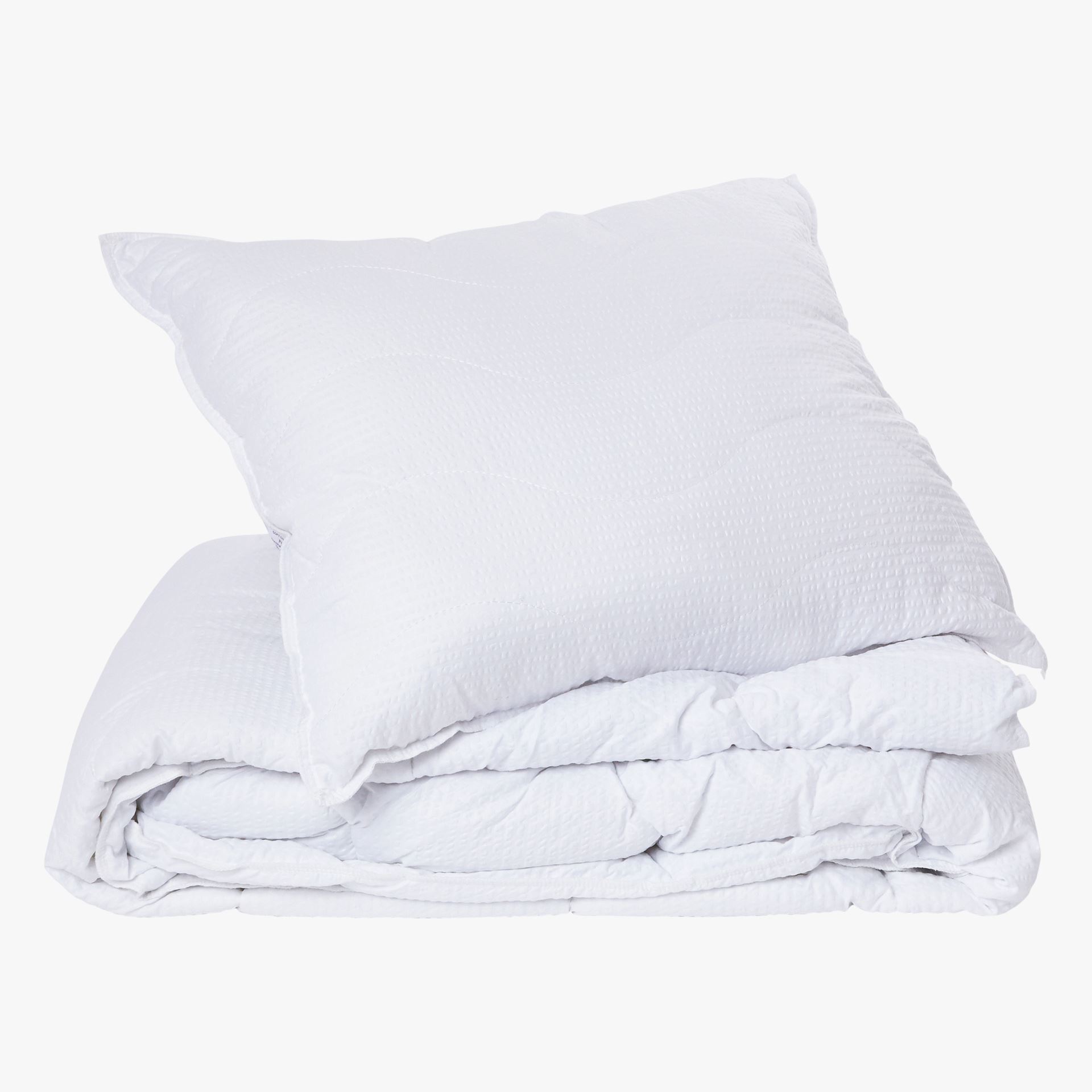 Jahe sünteetiline tekk ja padi valge - 150x210 cm valge - 1