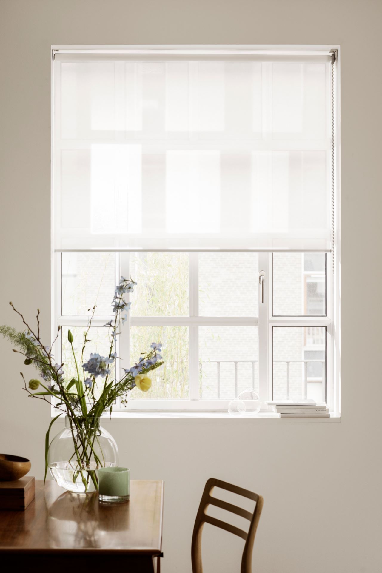 Läbipaistev rulookardin loodusvalge - 80x185 cm loodusvalge - 1